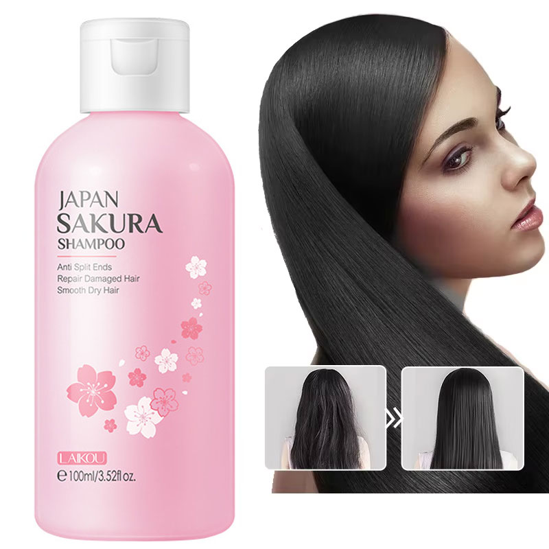 Hair Care Korean Products - LAIKOU Jepang Sakura Sampo Perbaikan Rambut