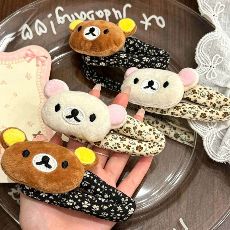 Hair Care Korean Products - Jepit Rambut Kartun Rilakkuma yang Lucu,