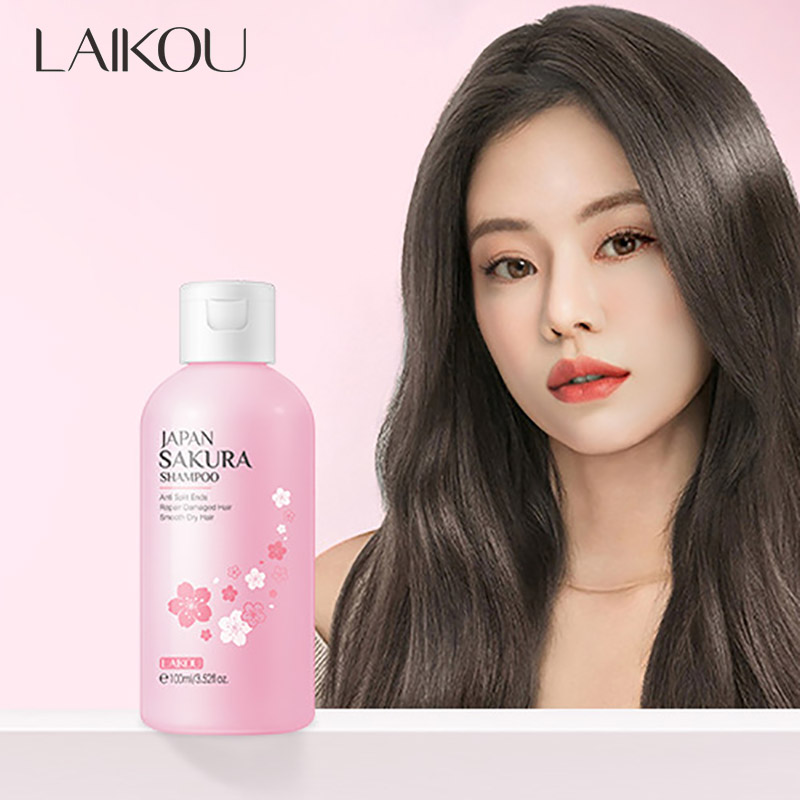 Hair Care Korean Products - LAIKOU Jepang Sakura Sampo Perbaikan Rambut
